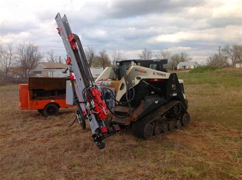 youtuberhino skid steer drills|skid steer for well drilling.